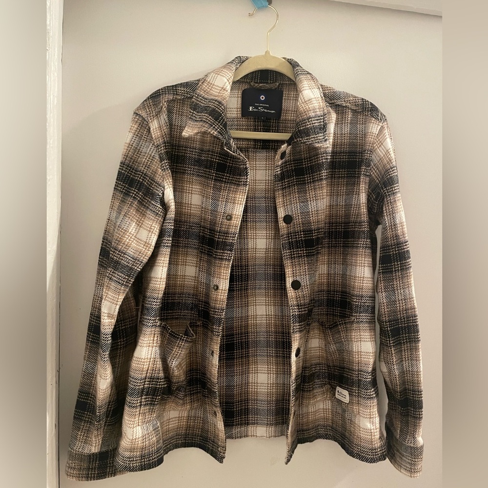 Ben Sherman shirt jacket brown/black